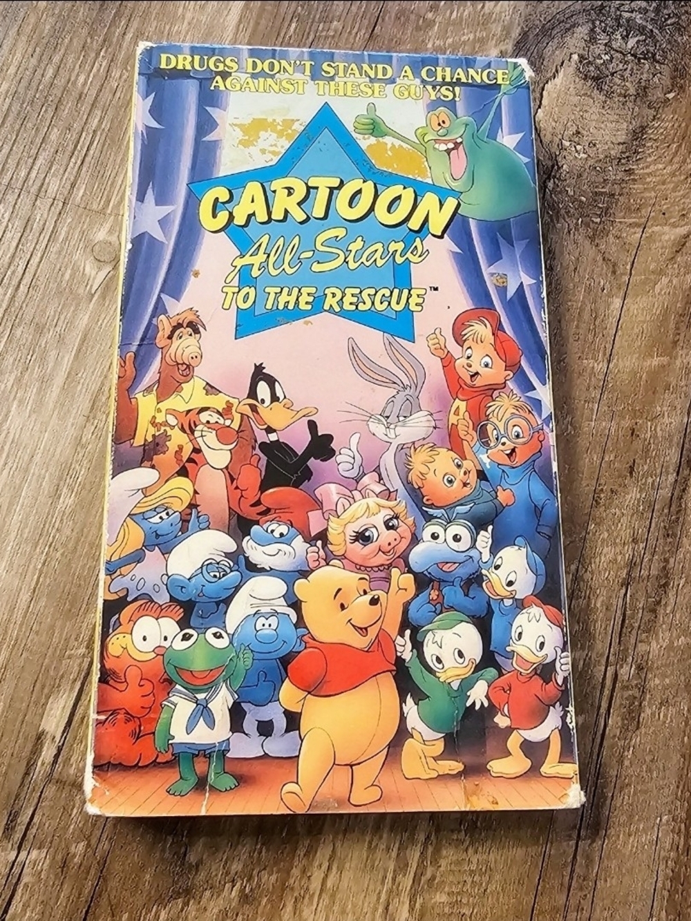 Vintage Cartoon All-Stars To The Rescue VHS (1990) - Rare Anti-Drug Special